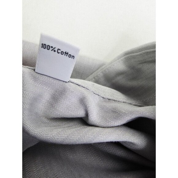 Calvin Klein Slim Fit Non Iron Size 17.5 32-33 Men Gray Performance Cotton Shirt - Picture 6 of 10